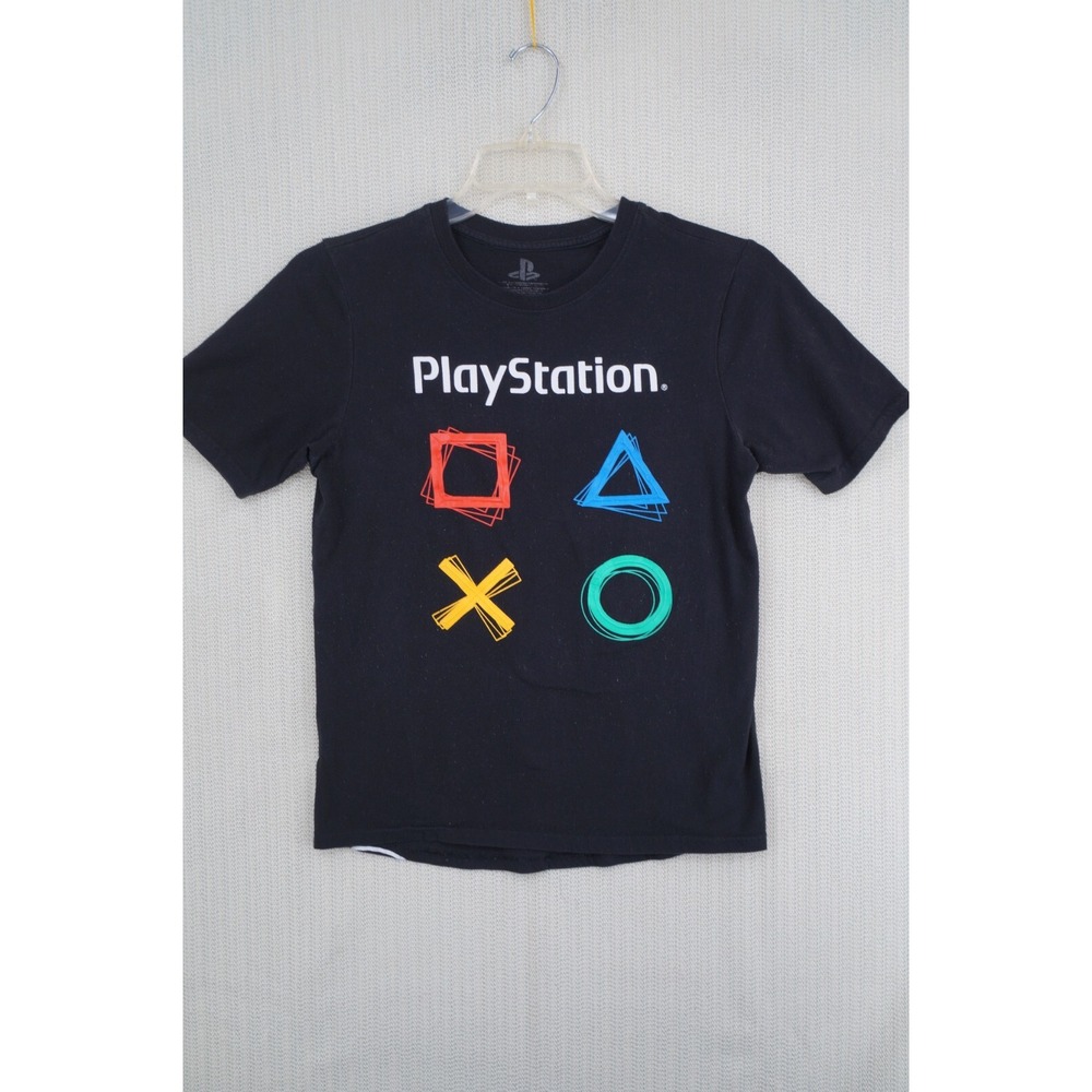 Sony Playstation Shirt Youth Boys 2XL XXL Black Video Game Controller Graphic